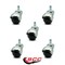 Service Caster 2 Inch Bright Chrome Hooded Grip Ring Ball Casters, 5PK SCC-GR01S20-POS-BC-716-5 - alternate 4